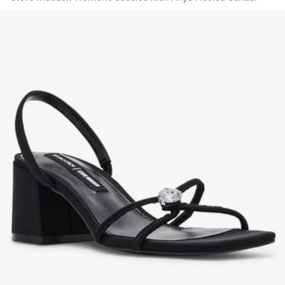 Steve Madden Women's Black Strappy Heeled Sandal Size 8M
